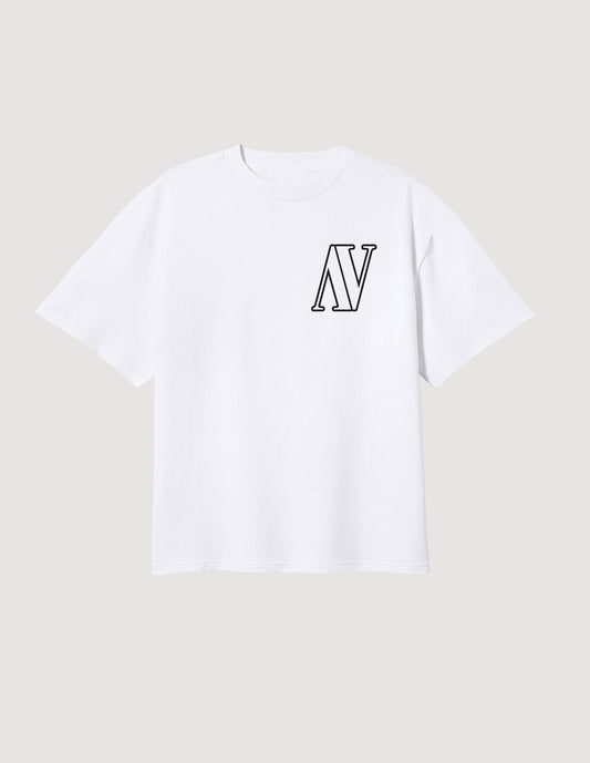 Ambivalent Classic T-Shirt mit Logo Aufdruck White